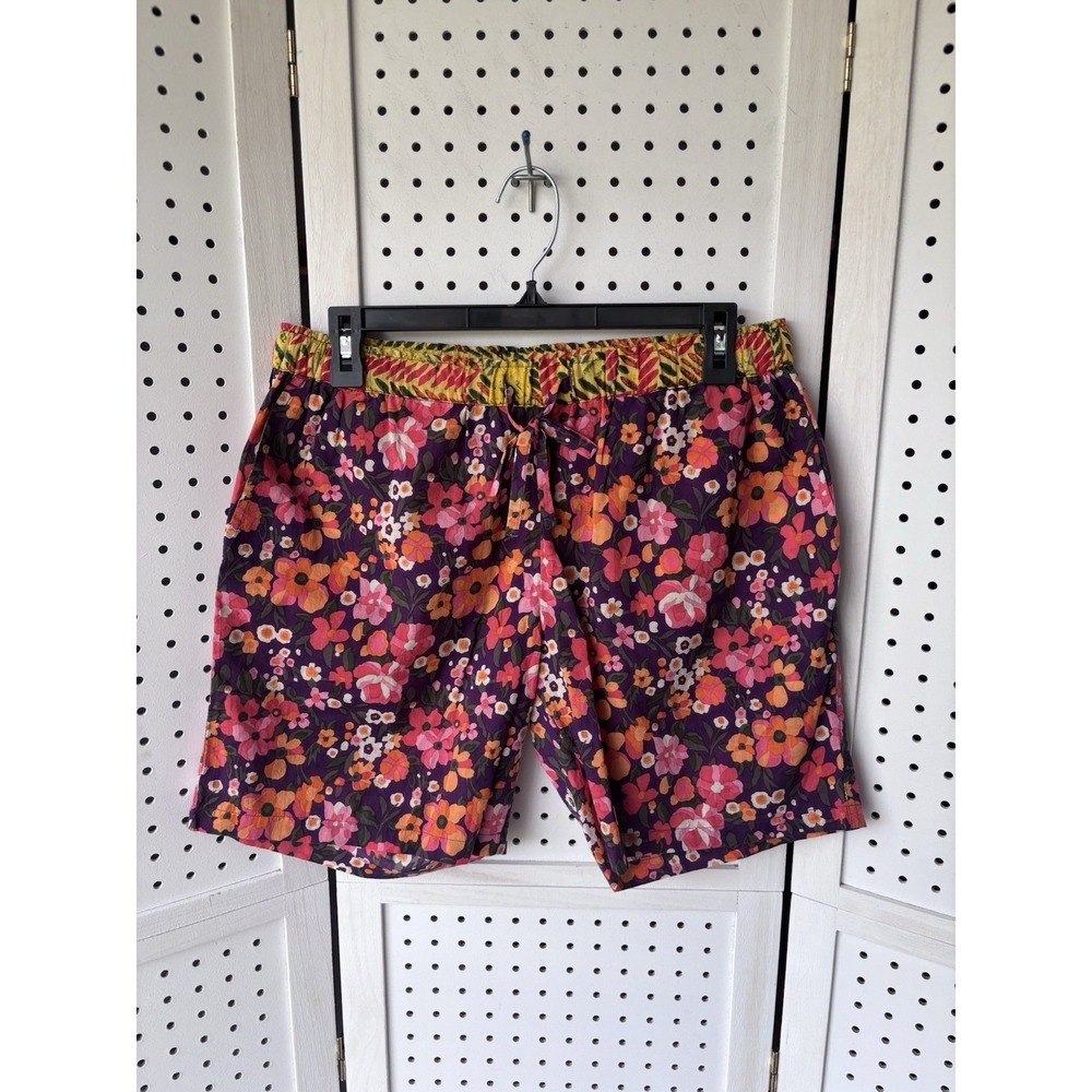 Sundance Women's Sm Colorful Pull On Cotton Lightweight Shorts Boho Summer Beach